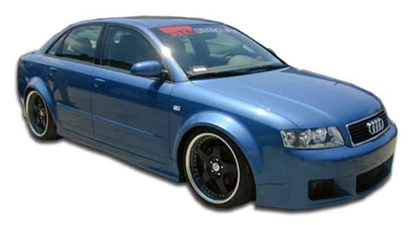 2002-2008 Audi A4 B6 B7 S4 4DR Wagon R-1 Style Side Skirts - FRP