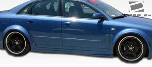 2002-2008 Audi A4 B6 B7 S4 4DR Wagon R-1 Style Side Skirts - FRP