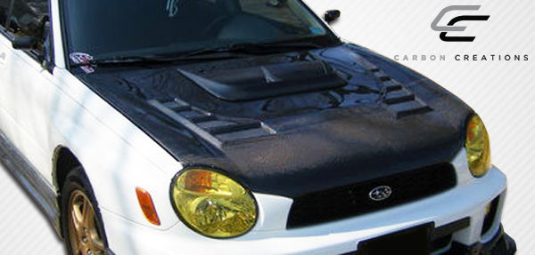 2002-2003 Subaru Impreza WRX STI C-1 Style Hood - Carbon Fiber