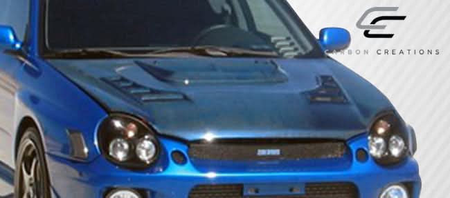 2002-2003 Subaru Impreza WRX STI C-1 Style Hood - Carbon Fiber