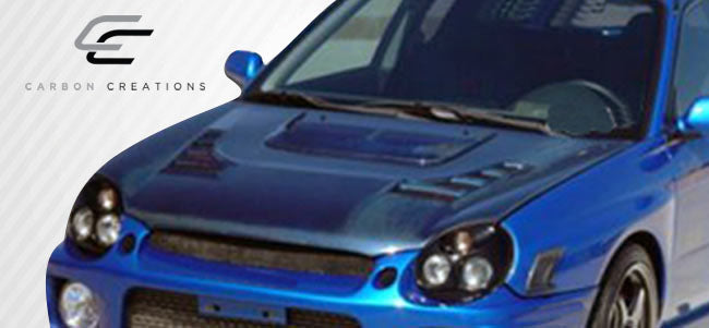 2002-2003 Subaru Impreza WRX STI C-1 Style Hood - Carbon Fiber