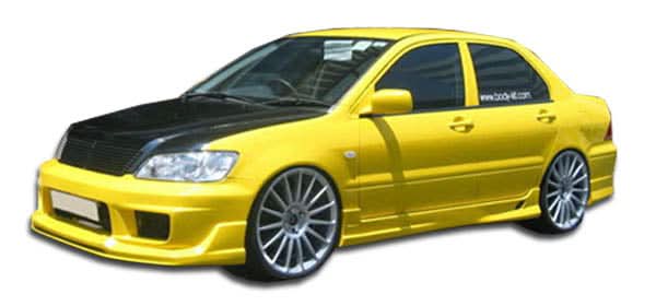 2002-2007 Mitsubishi Lancer K-1 Style Side Skirts - 2 Piece - FRP