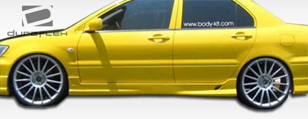 2002-2007 Mitsubishi Lancer K-1 Style Side Skirts - 2 Piece - FRP