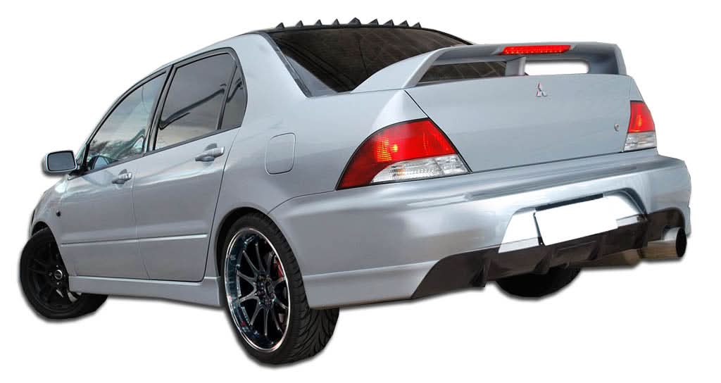 2002-2003 Mitsubishi Lancer MR Edition Style Rear Bumper Cover - FRP