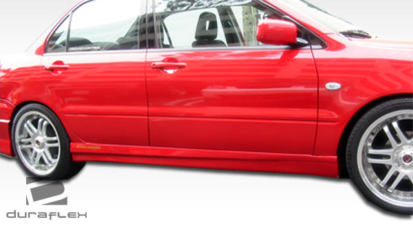 2002-2003 Mitsubishi Lancer Walker Style Side Skirts - 2 Piece