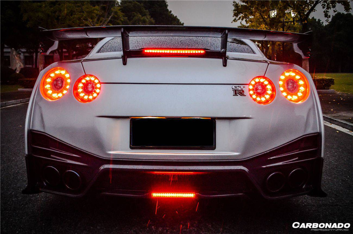 2008-2023 Nissan GTR R35 CBA DBA EBA NISMO Style Rear Bumper