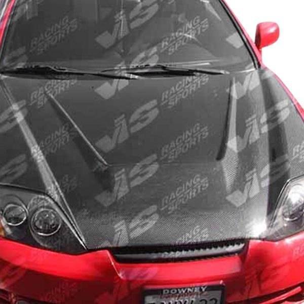 2003-2006 Hyundai Tiburon 2 doors INVADER Style Carbon Fiber Black Hood