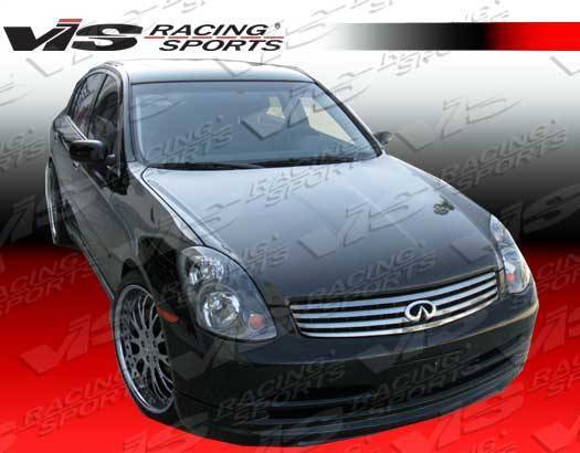 2003-2004 Infiniti G35 4 doors OEM Style Carbon Fiber Black Hood