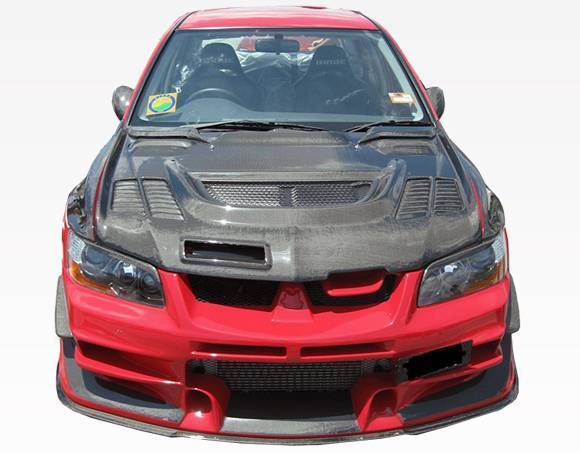 2003-2005 Mitsubishi EVO 8 4 doors JC Style Carbon Fiber Black Hood