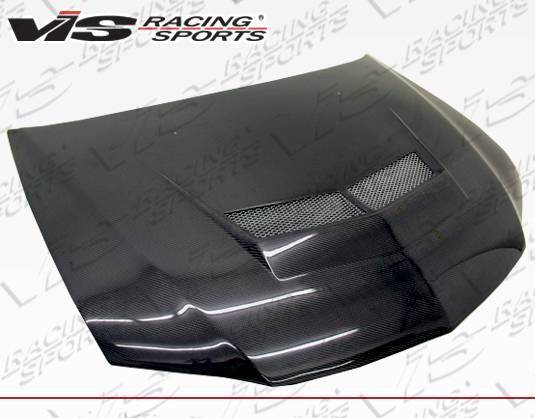 2003-2005 Mitsubishi EVO 8 4 doors INVADER 2 Style Carbon Fiber Black Hood