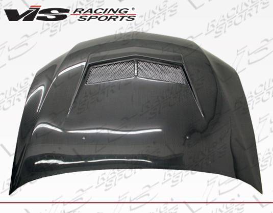 2003-2005 Mitsubishi EVO 8 4 doors INVADER 2 Style Carbon Fiber Black Hood