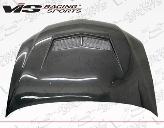 2003-2005 Mitsubishi EVO 8 4 doors INVADER 2 Style Carbon Fiber Black Hood