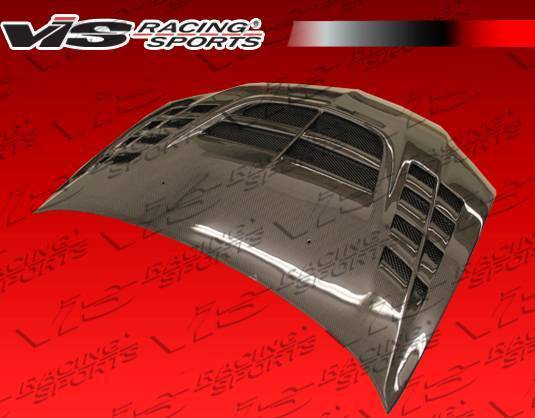 2003-2005 Mitsubishi EVO 8 4 doors VTX Style Carbon Fiber Black Hood