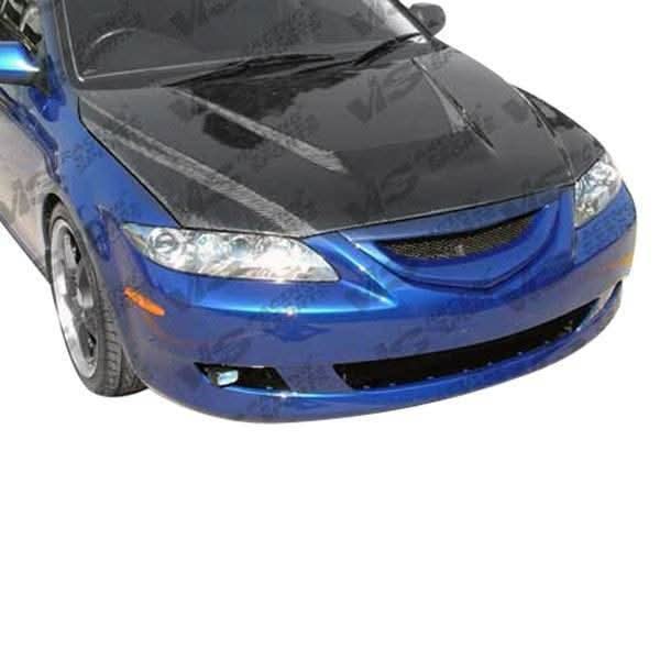 2003-2008 Mazda 6 4 doors INVADER Style Carbon Fiber Black Hood