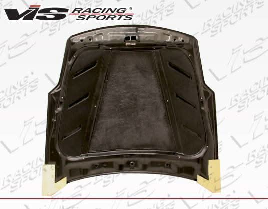 2003-2008 Nissan 350Z 2 doors Astek Style Carbon Fiber Black Hood