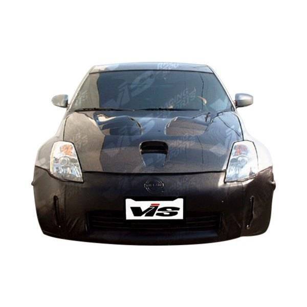 2003-2006 Nissan 350Z 2 doors FUZION Style Carbon Fiber Black Hood
