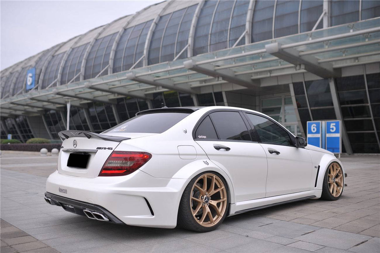 2012-2014 Mercedes Benz W204 C Class Sedan BKSS Style Wide Full Body Kit (Not Fit AMG)