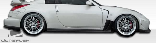 2003-2008 Nissan 350Z AM-S Style Wide Body Front Fenders - FRP