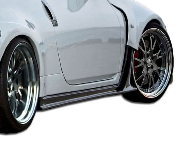 2003-2008 Nissan 350Z Z33 AM-S Style Wide Body Side Skirts - FRP
