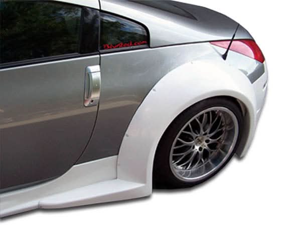 2003-2008 Nissan 350Z B-2 Style Wide Body Rear Fender Flares - FRP