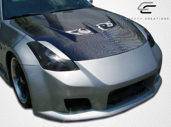 2003-2006 Nissan 350Z Z33 Evo Style Hood - Carbon Fiber