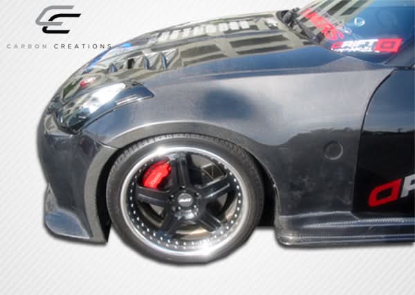 2003-2008 Nissan 350Z Z33 OEM Look Fenders - 2 Piece - Carbon Fiber