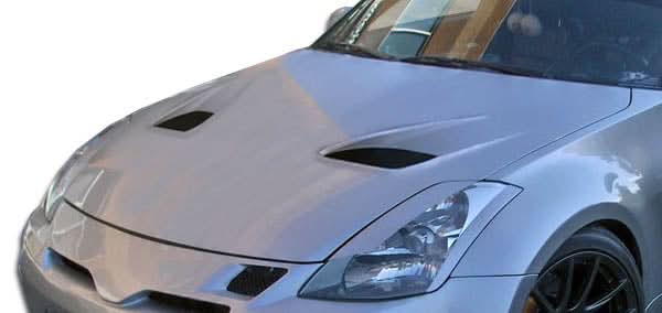 2003-2006 Nissan 350Z TS-1 Style Hood - 1 Piece - FRP
