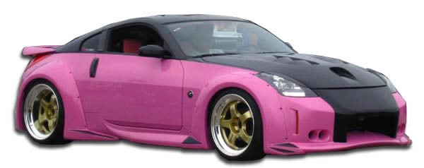 2003-2008 Nissan 350Z Vader 3 Wide Body Kit 8 Piece - FRP