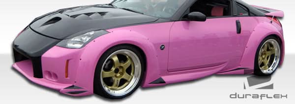 2003-2008 Nissan 350Z Vader 3 Wide Body Kit 8 Piece - FRP
