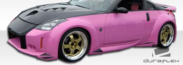 2003-2008 Nissan 350Z Vader 3 Style Wide Body Front Bumper - FRP