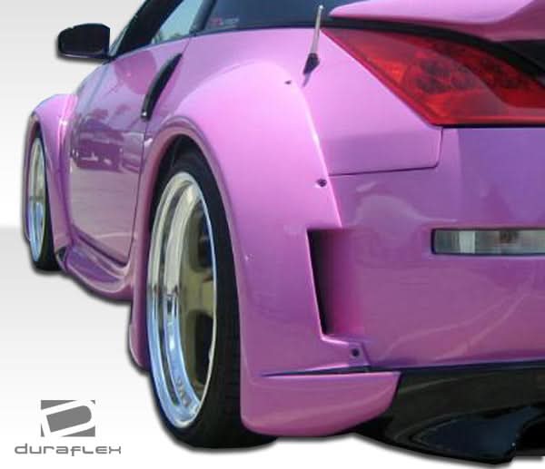 2003-2008 Nissan 350Z Vader 3 Wide Body Rear Fender Flares - 2 Piece