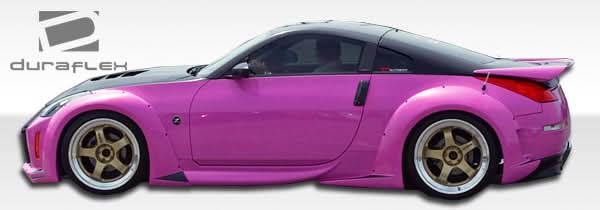 2003-2008 Nissan 350Z Vader 3 Wide Body Rear Fender Flares - 2 Piece