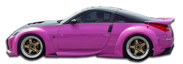 2003-2008 Nissan 350Z Z33 Vader 3 Style Wide Body Side Skirts - FRP