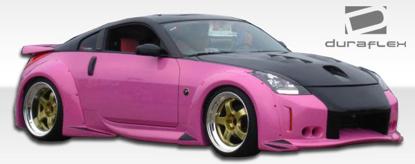 2003-2008 Nissan 350Z Z33 Vader 3 Style Wide Body Side Skirts - FRP