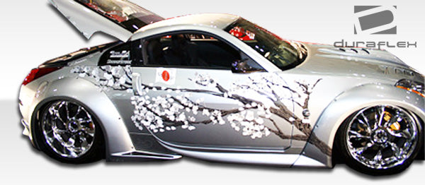 2003-2008 Nissan 350Z Z33 Duraflex Vader 3 Wide Body Side Skirts Rocker Panels - 2 Piece