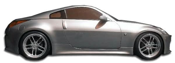 2003-2008 Nissan 350Z V-Speed Style Side Skirts - 2 Piece - FRP