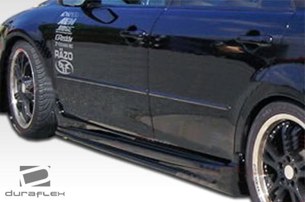 2003-2008 Mazda 6 Bomber Style Side Skirts Rocker Panels - 2 Piece