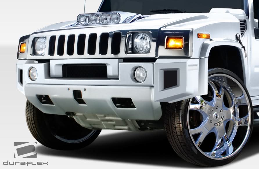 2003-2009 Hummer H2 BR-N Style Foglight Panel for Hood - FRP