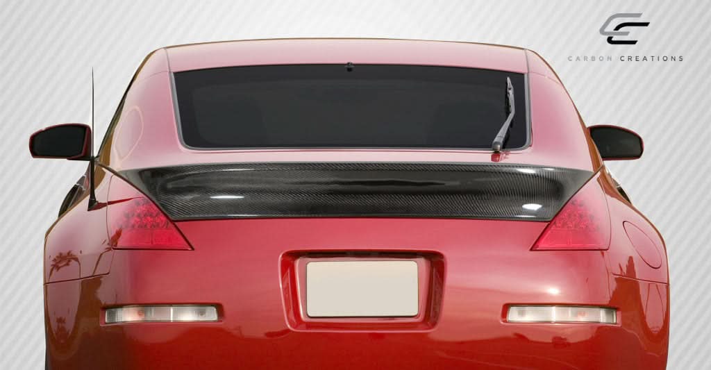2003-2008 Nissan 350Z I-Spec Style Wing Trunk Lid Spoiler - Carbon Fiber