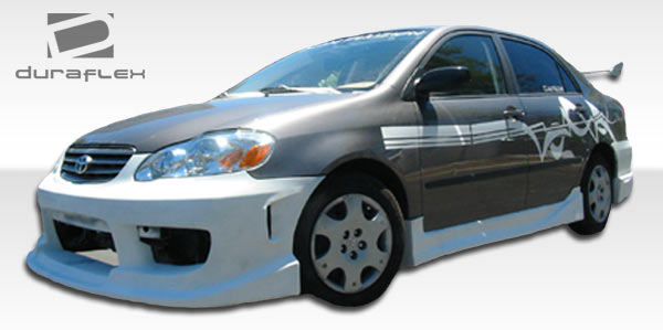 2003-2008 Toyota Corolla Drifter Style Side Skirts - 2 Piece - FRP