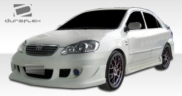 2003-2008 Toyota Corolla Skylark Style Side Skirts - 2 Piece - FRP