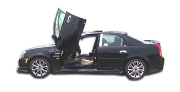 2003-2007 Cadillac CTS Platinum Style Side Skirts - 2 Piece - FRP