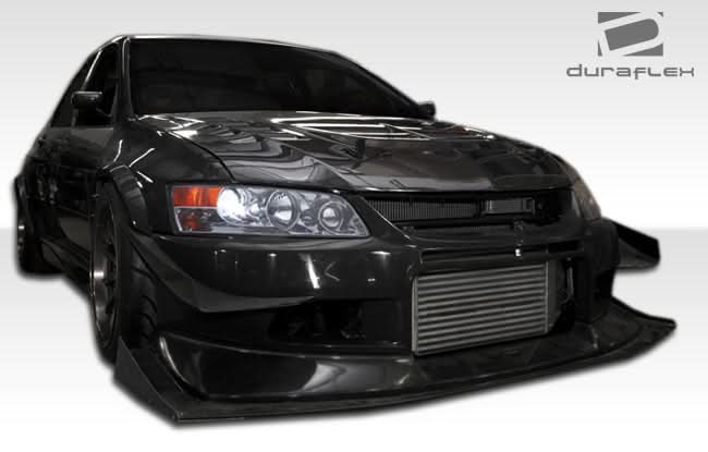 2003-2006 Mitsubishi Lancer Evolution VT-X Style Wide Body Front Bumper - FRP