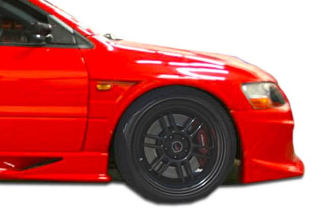 2003-2006 Mitsubishi Lancer Evolution VT-X Style Wide Body Fenders - FRP