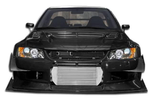 2003-2006 Mitsubishi Lancer Evolution VT-X Style Wide Body Front Bumper - FRP
