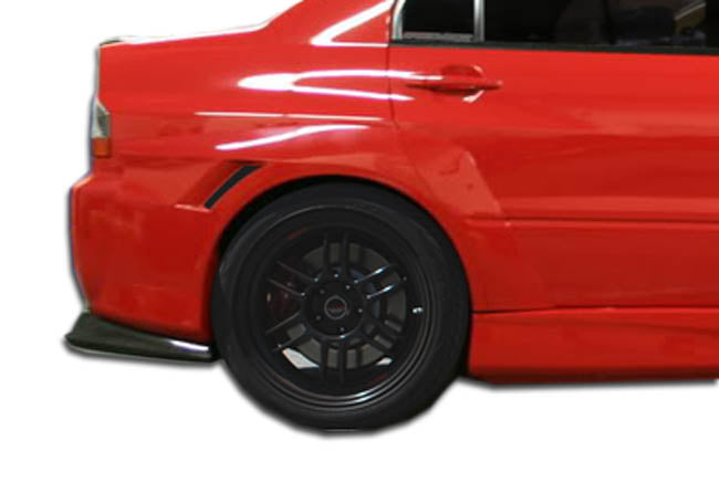 2003-2006 Mitsubishi Lancer Evolution 8 9 VT-X Style Wide Body Rear Fender Flares - 4 Piece - FRP