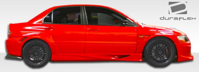 2003-2006 Mitsubishi Lancer Evolution 8 9 VT-X Style Wide Body Rear Fender Flares - 4 Piece - FRP