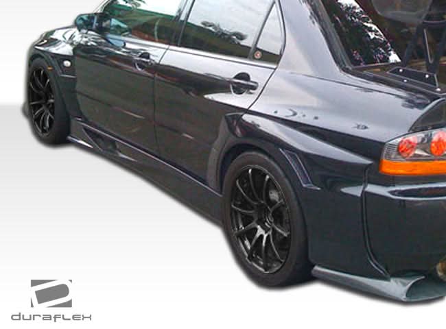 2003-2006 Mitsubishi Lancer Evolution 8 9 VT-X Style Wide Body Rear Fender Flares - 4 Piece - FRP