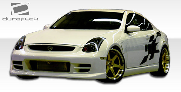 2003-2007 Infiniti G35 I-Spec Style Side Skirts - 2 Piece - FRP