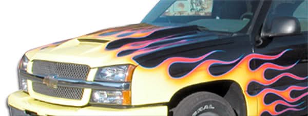 2002-2006 Chevrolet Avalanche Ram Air Style Hood - FRP